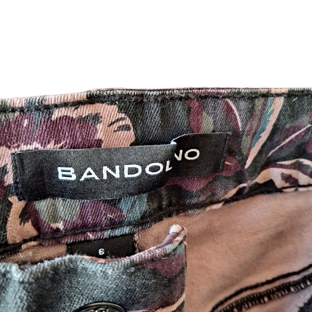 Bandolino black floral skinny jeans - Picture 2 of 6